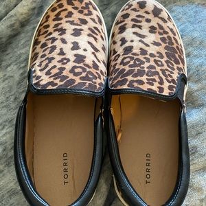 Torrid Leopard Print Slip On Shoes